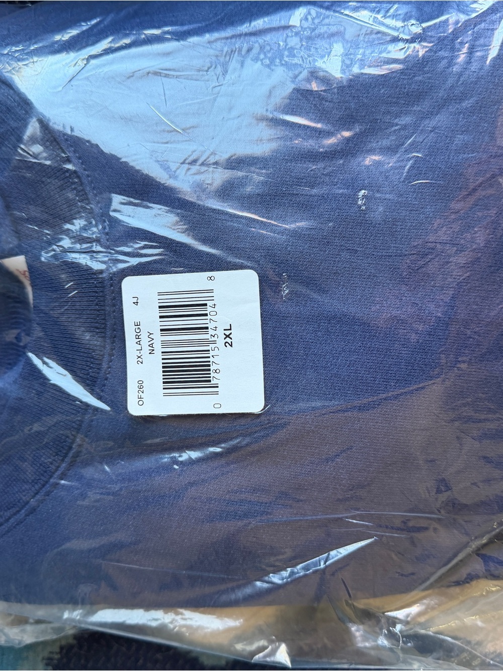 Hanes Navy Crew Neck Sweater